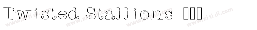 Twisted Stallions字体转换